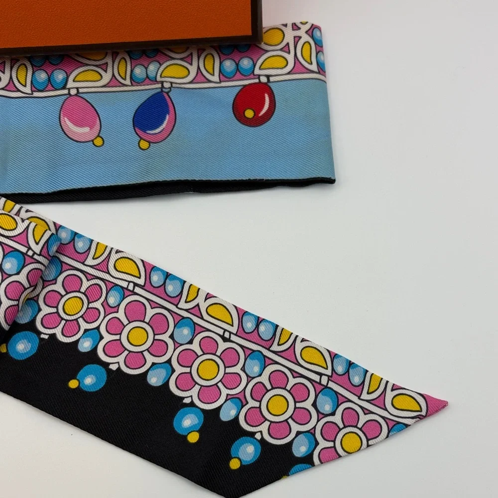 Hermes multicolor Twilly Scarf - Picture 4 of 11